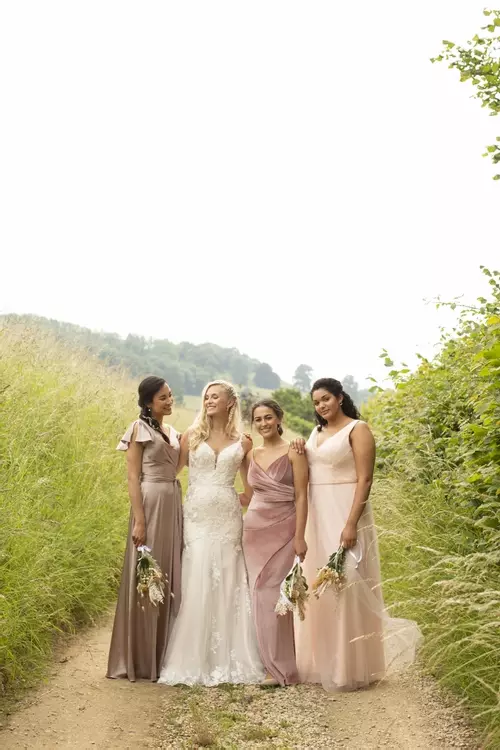 Honey M456CHAM Slinky Wraparound Bridesmaid Style True Bridesmaids
